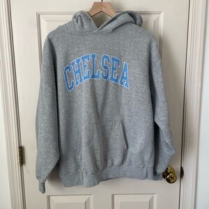John Galt Brandy Melville Sweatshirt Grey Blue Chelsea